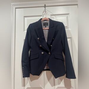 🛑SOLD OUT🛑 Banana Republic Factory size 4 Navy BLAZER Double Breasted Gray